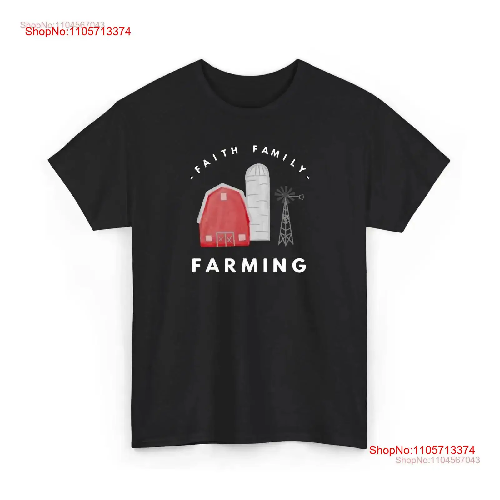 Agriculture Farm House - Faith Family Farming T-shirt Boerderijleven Rustieke
