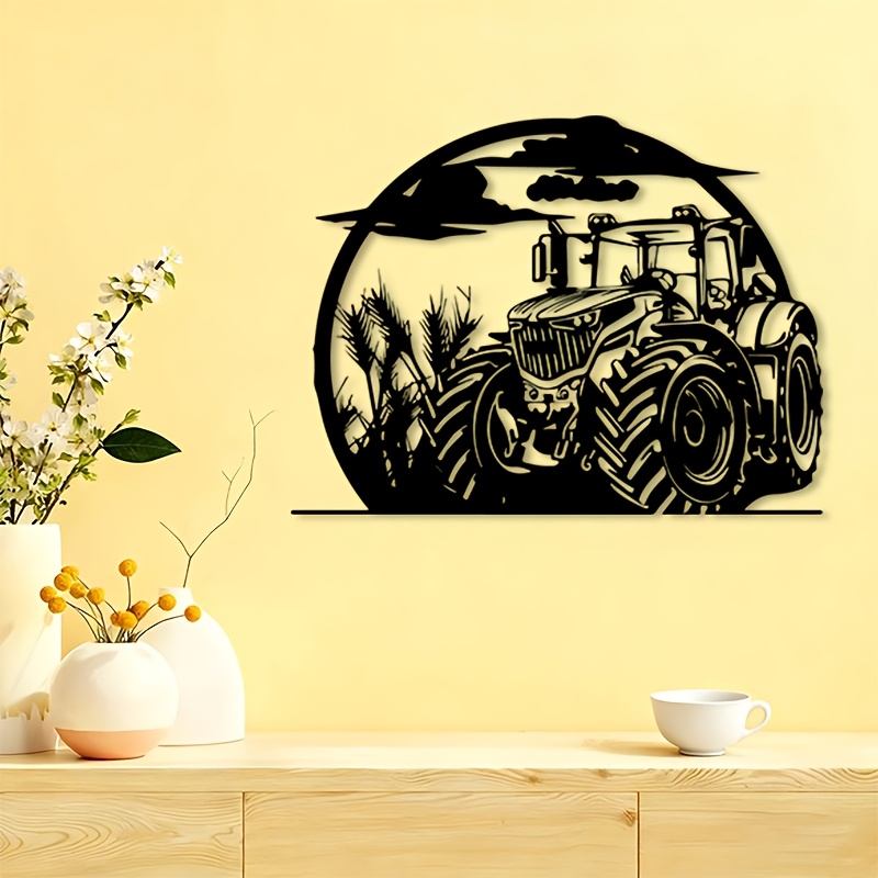 Agriculture Farm House - Rustieke tractor metalen wanddecoratie boerderij ijzeren