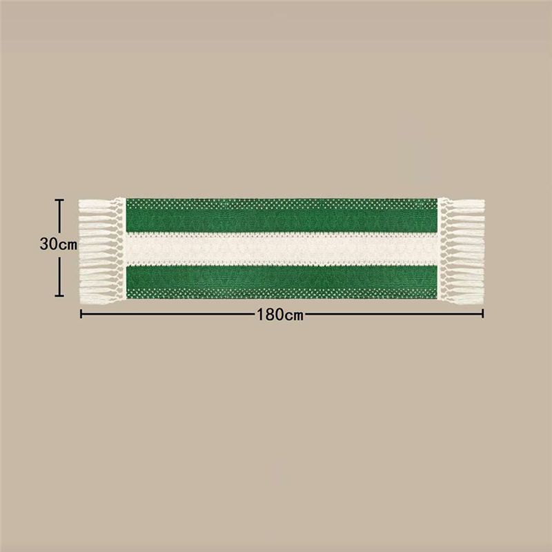 Agriculture Farm House - DT15 Boho Farmhouse Tafelloper 30x180cm Katoen