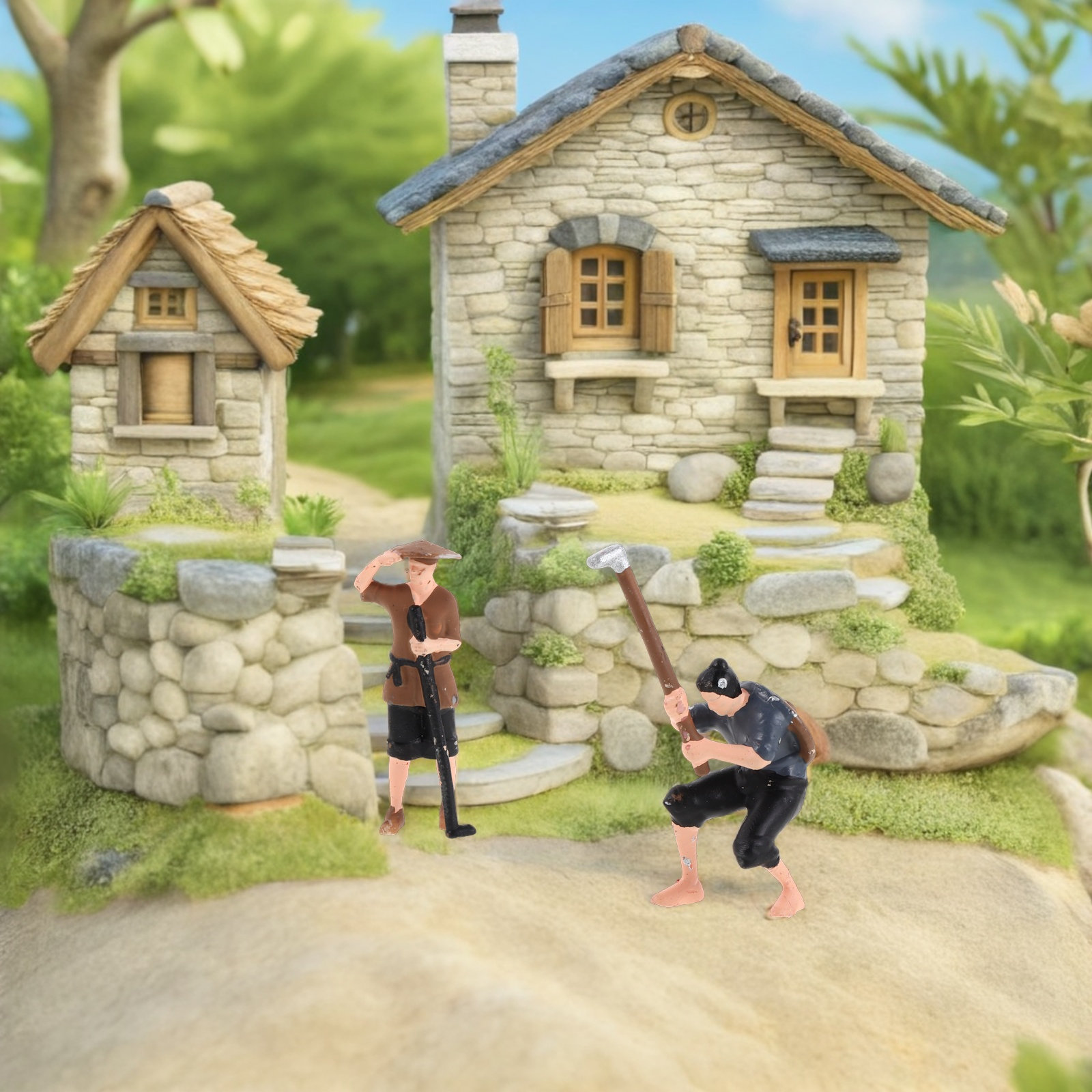 2 stuks realistische miniatuur - Farming Farmer recensie en prijs
