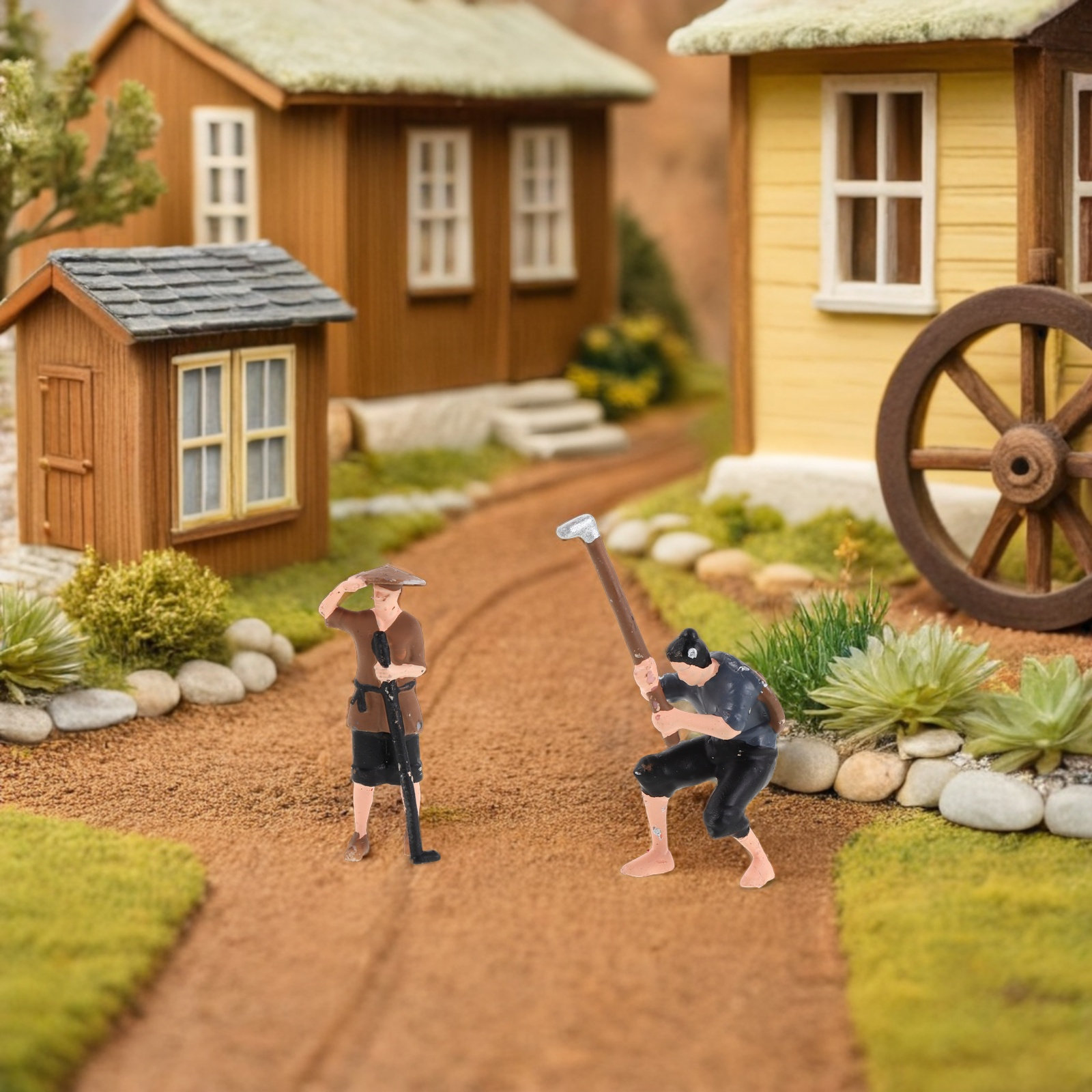 2 stuks realistische miniatuur - Farming Farmer recensie en prijs